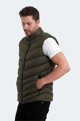 Slazenger HANDFUL Erkek Yelek Haki - Thumbnail