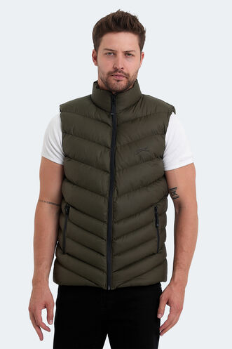 Slazenger HANDFUL Erkek Yelek Haki - Thumbnail