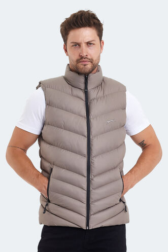Slazenger HANDFUL Men's Vest Stone Grey - Thumbnail
