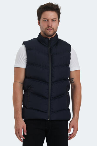 Slazenger HANDLE Men's Vest Navy Blue - Thumbnail
