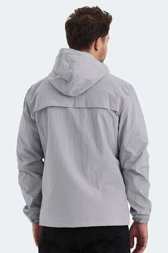 Slazenger HANGA Erkek Yağmurluk Gri - Thumbnail