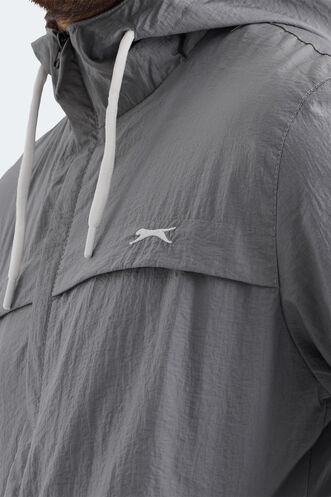 Slazenger HANGA Erkek Yağmurluk Koyu Gri - Thumbnail