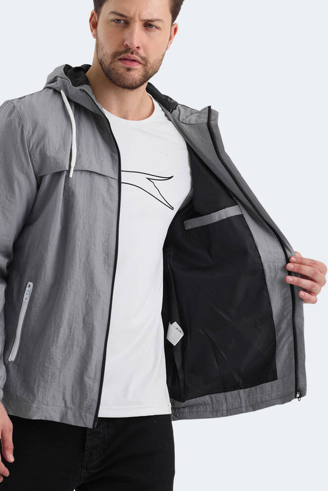 Slazenger HANGA Erkek Yağmurluk Koyu Gri