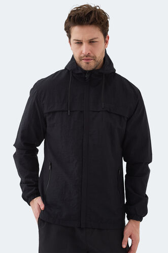 Slazenger - Slazenger HANGA Erkek Yağmurluk Siyah