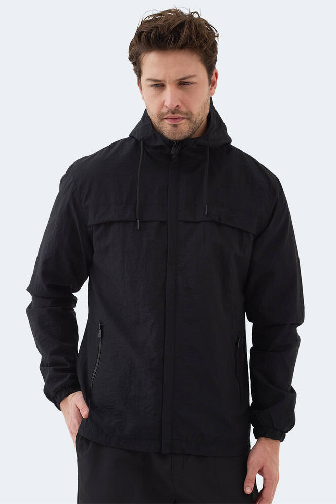 Slazenger HANGA Erkek Yağmurluk Siyah