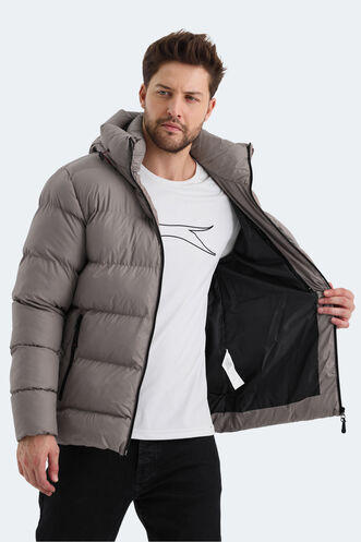 Slazenger HANK Men's Jacket & Coat Stone Grey - Thumbnail