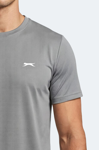 Slazenger HARDFLEX Erkek Gri Tişört - Thumbnail