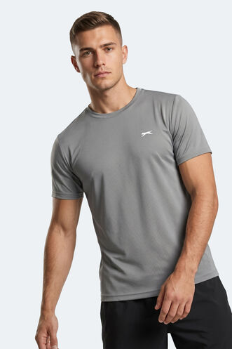 Slazenger HARDFLEX Erkek Gri Tişört - Thumbnail