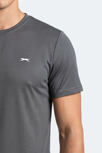 Slazenger HARDFLEX Erkek Koyu Gri Tişört - Thumbnail