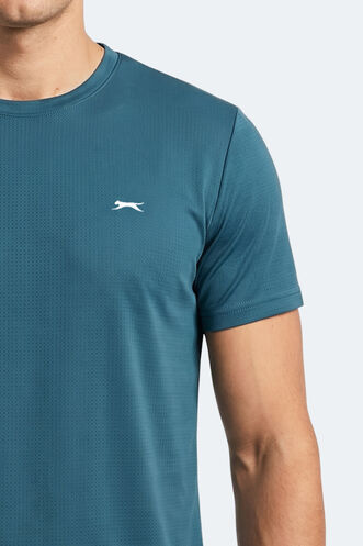 Slazenger HARDFLEX Erkek Petrol Tişört - Thumbnail