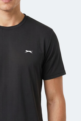 Slazenger HARDFLEX Erkek Siyah Tişört - Thumbnail