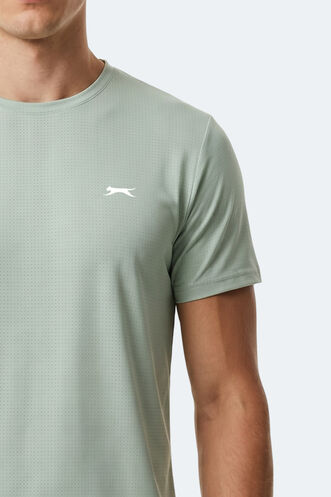 Slazenger HARDFLEX Erkek Su Yeşili Tişört - Thumbnail