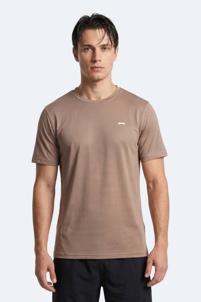 Slazenger HARDFLEX Erkek Vizon Tişört