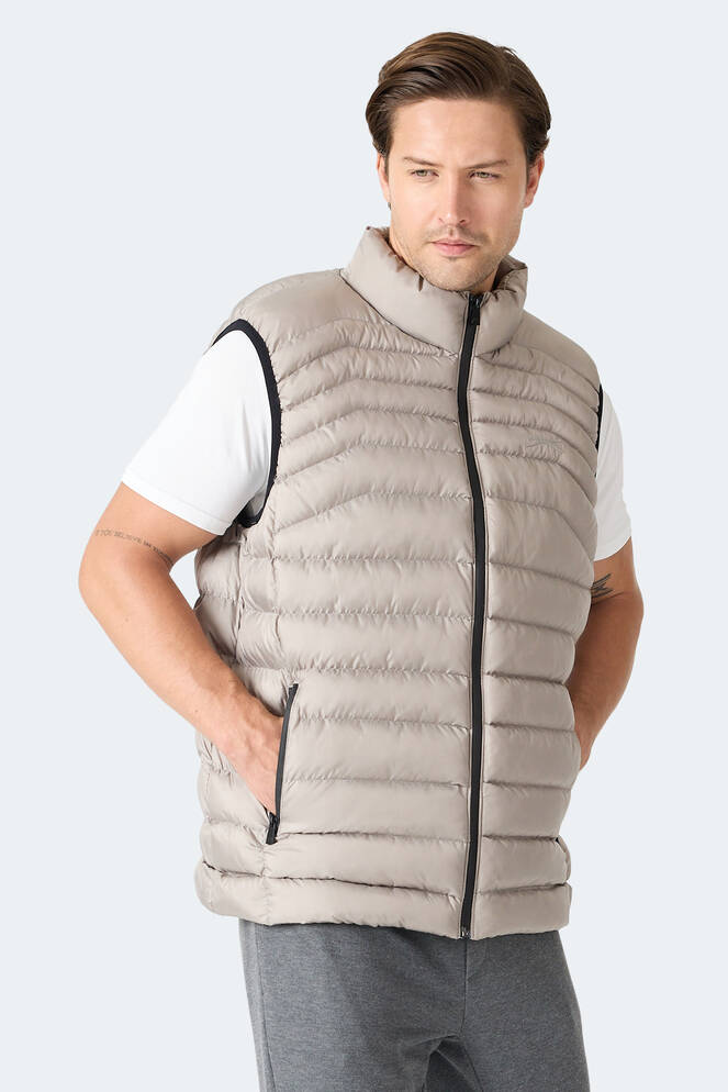 Slazenger HARMONA Erkek Şişme Gri Yelek