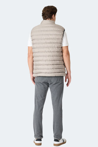 Slazenger HARMONA Erkek Şişme Gri Yelek - Thumbnail