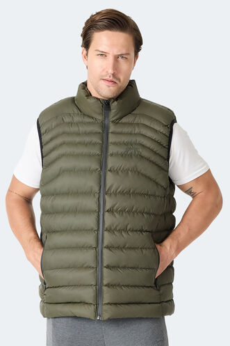 Slazenger - Slazenger HARMONA Erkek Şişme Haki Yelek