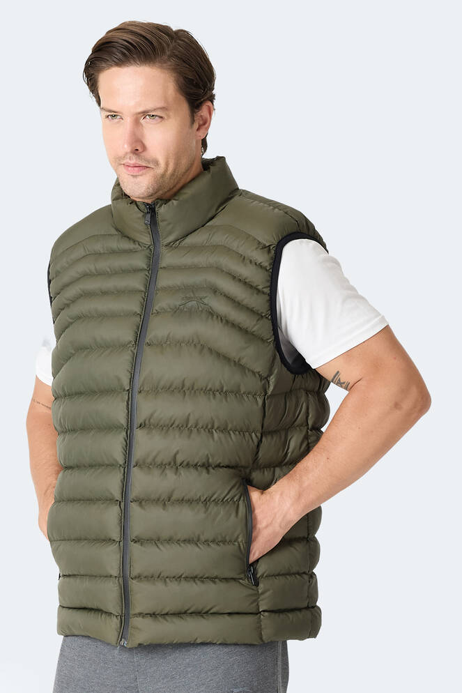 Slazenger HARMONA Erkek Şişme Haki Yelek