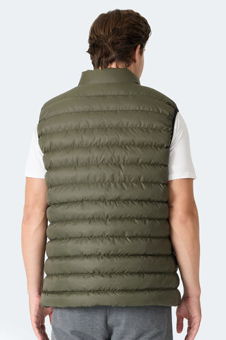 Slazenger HARMONA Erkek Şişme Haki Yelek - Thumbnail