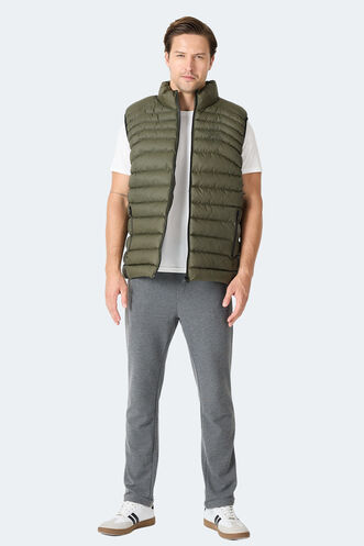 Slazenger HARMONA Erkek Şişme Haki Yelek - Thumbnail