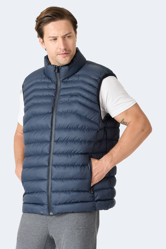 Slazenger HARMONA Erkek Şişme Lacivert Yelek