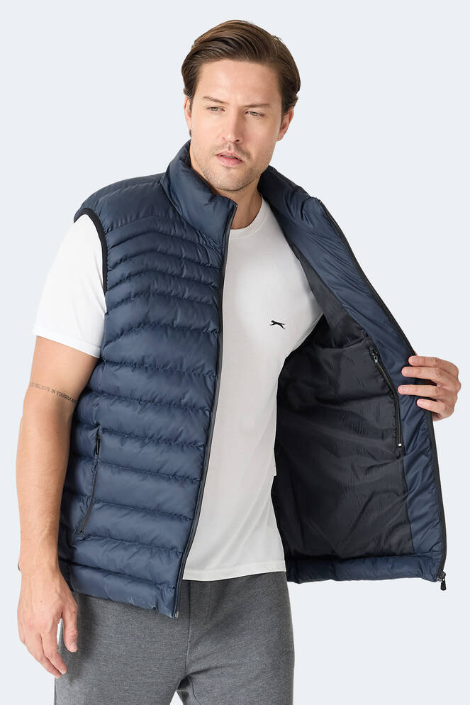 Slazenger HARMONA Erkek Şişme Lacivert Yelek