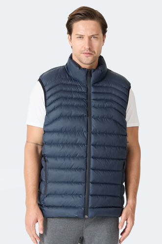 Slazenger HARMONA Erkek Şişme Lacivert Yelek - Thumbnail