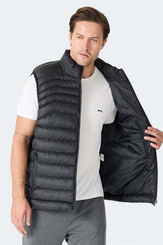 Slazenger HARMONA Erkek Şişme Siyah Yelek - Thumbnail