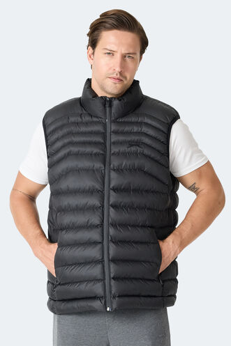 Slazenger HARMONA Erkek Şişme Siyah Yelek - Thumbnail