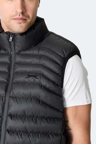 Slazenger HARMONA Erkek Şişme Siyah Yelek - Thumbnail