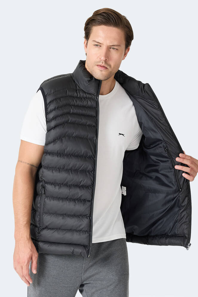 Slazenger HARMONA Erkek Şişme Siyah Yelek
