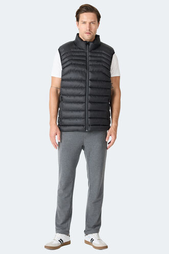 Slazenger HARMONA Erkek Şişme Siyah Yelek - Thumbnail