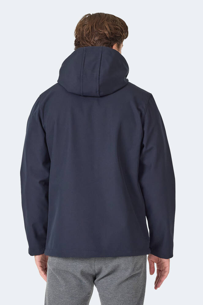 Slazenger HARMONIC Erkek Kapüşonlu Fermuarlı Lacivert Mont & Kaban