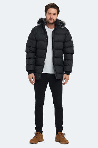 Slazenger HARSHAL Men's Jacket & Coat Black - Thumbnail