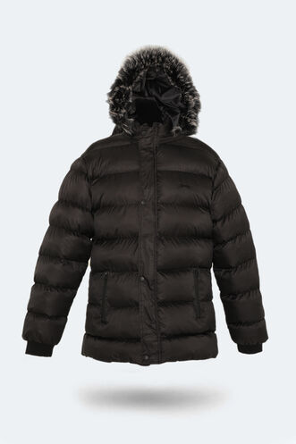 Slazenger - Slazenger HARSHALL Büyük Beden Erkek Palto & Ceket Siyah Slazenger - Slazenger HARSHALL Büyük Beden Erkek Palto & Ceket Siyah