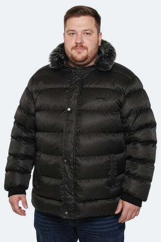Slazenger - Slazenger HARSHALL Plus Size Men's Coat & Jacket Black