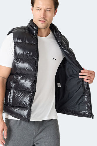 Slazenger HAVARON Erkek Şişme Siyah Yelek - Thumbnail