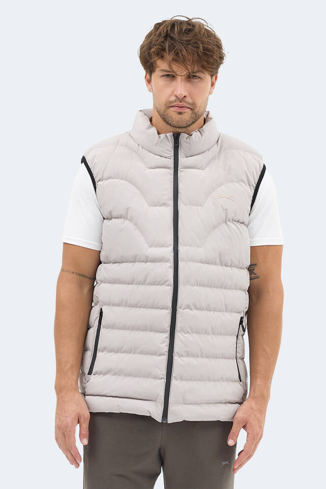 Slazenger HAVONIX Erkek Şişme Bej Yelek