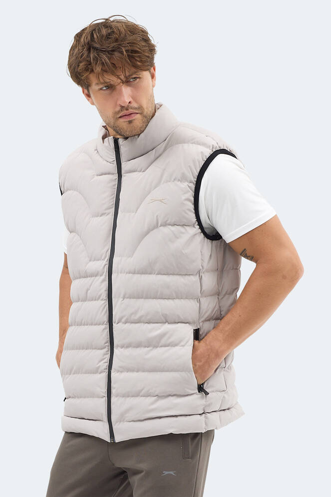 Slazenger HAVONIX Erkek Şişme Bej Yelek