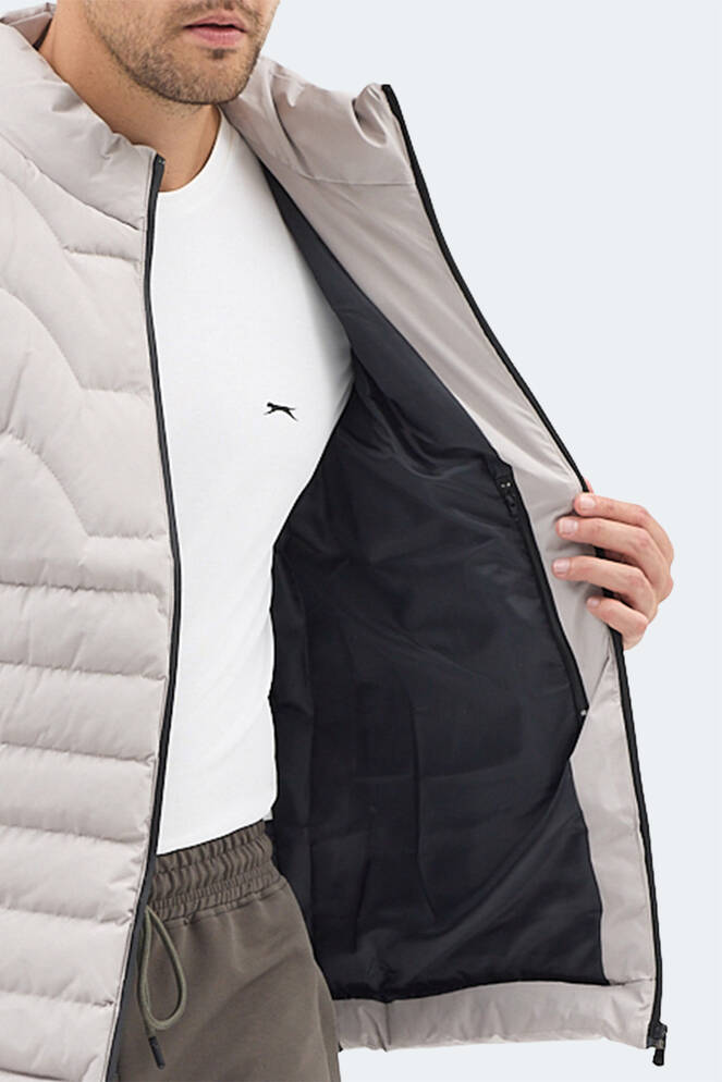 Slazenger HAVONIX Erkek Şişme Bej Yelek