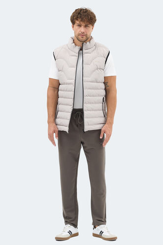 Slazenger HAVONIX Erkek Şişme Bej Yelek - Thumbnail