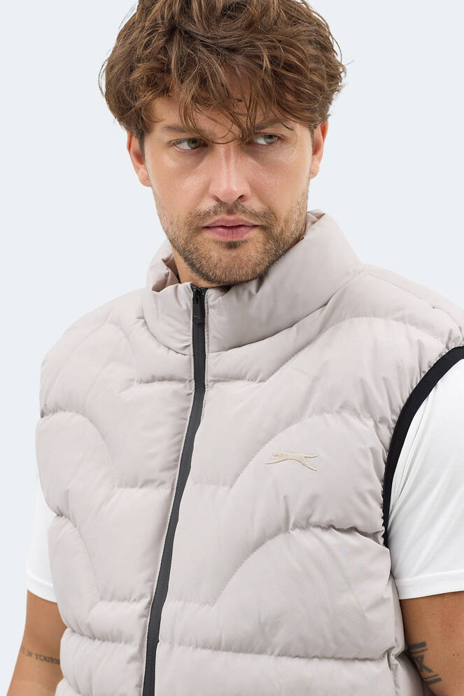 Slazenger HAVONIX Erkek Şişme Bej Yelek