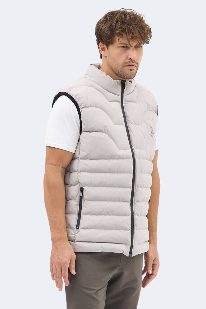 Slazenger HAVONIX Erkek Şişme Bej Yelek