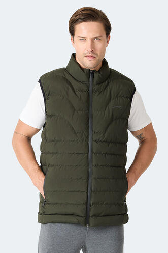 Slazenger HAVONIX Erkek Şişme Haki Yelek - Thumbnail