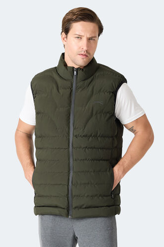 Slazenger HAVONIX Erkek Şişme Haki Yelek - Thumbnail