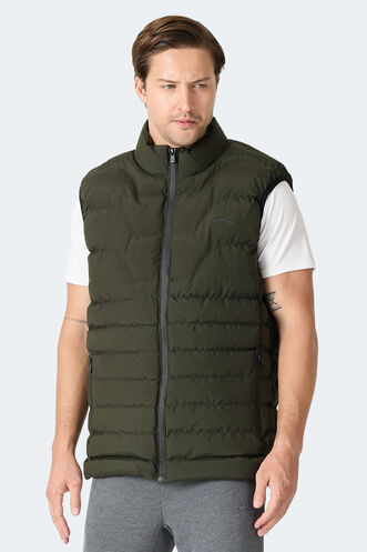 Slazenger HAVONIX Erkek Şişme Haki Yelek - Thumbnail