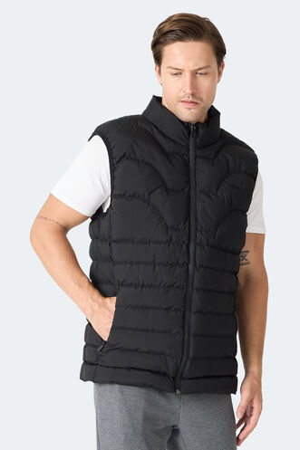 Slazenger HAVONIX Erkek Şişme Siyah Yelek - Thumbnail