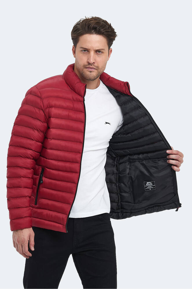 Slazenger HAYDEN IN Erkek Şişme Kırmızı Mont & Kaban