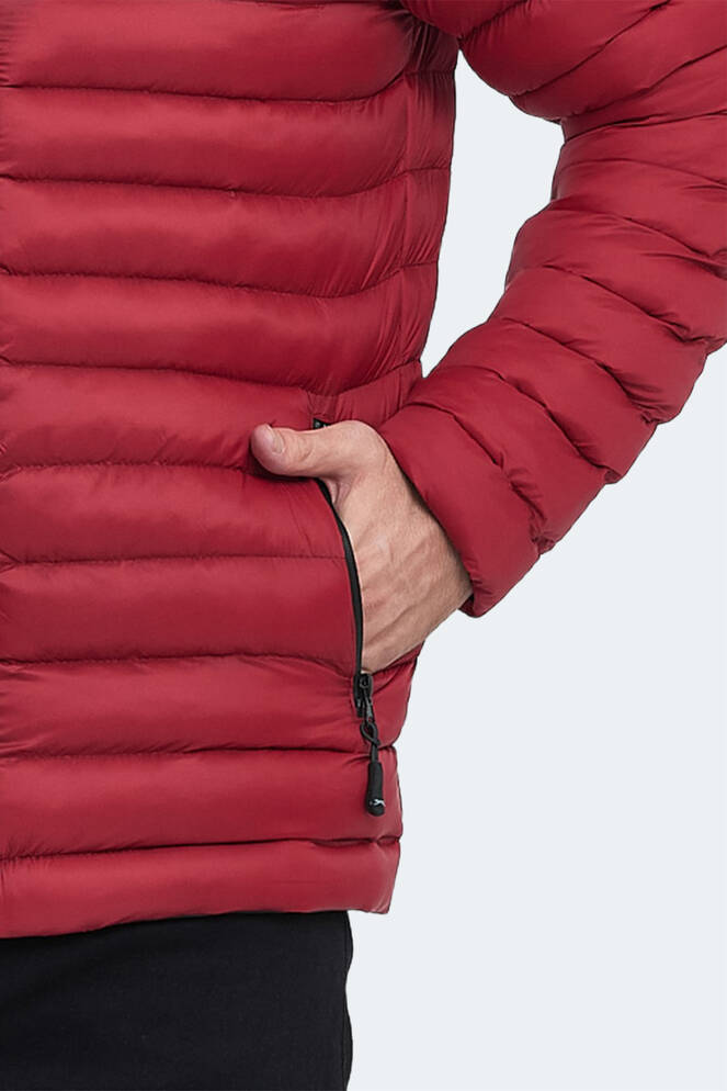 Slazenger HAYDEN IN Erkek Şişme Kırmızı Mont & Kaban