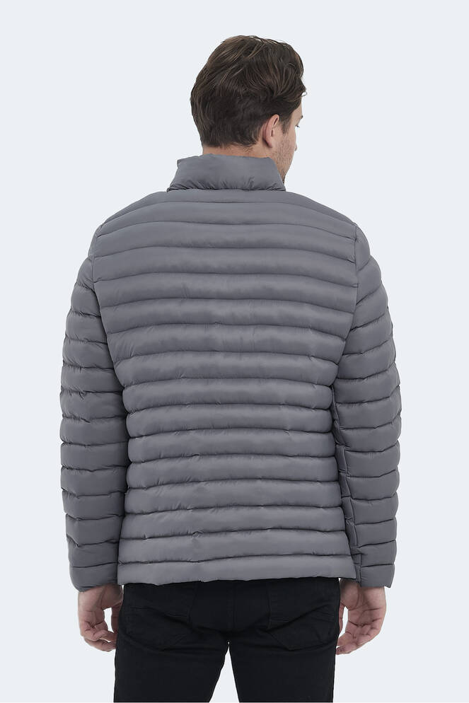 Slazenger HAYDEN IN Erkek Şişme Koyu Gri Mont & Kaban
