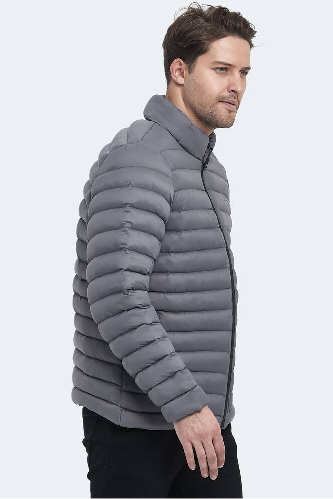 Slazenger HAYDEN IN Erkek Şişme Koyu Gri Mont & Kaban